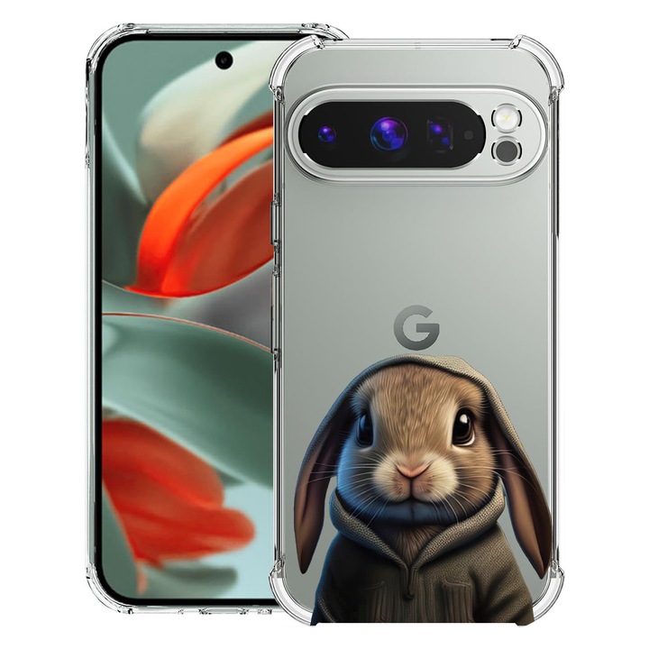 BestCase® Husa pentru Google Pixel 9 Pro XL, Anti Shock 1.5MM, Sweet Rabbit, Protectie camera, ecran si colturi, 1946015 AS 1798