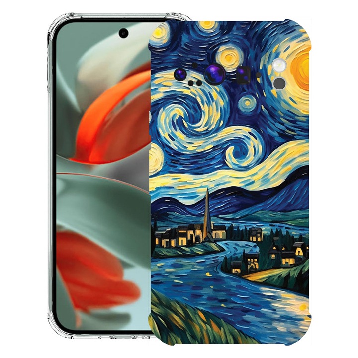 BestCase® Husa pentru Google Pixel 9 Pro XL, Anti Shock 1.5MM, Starry Night, Protectie camera, ecran si colturi, 1946015 AS 1270