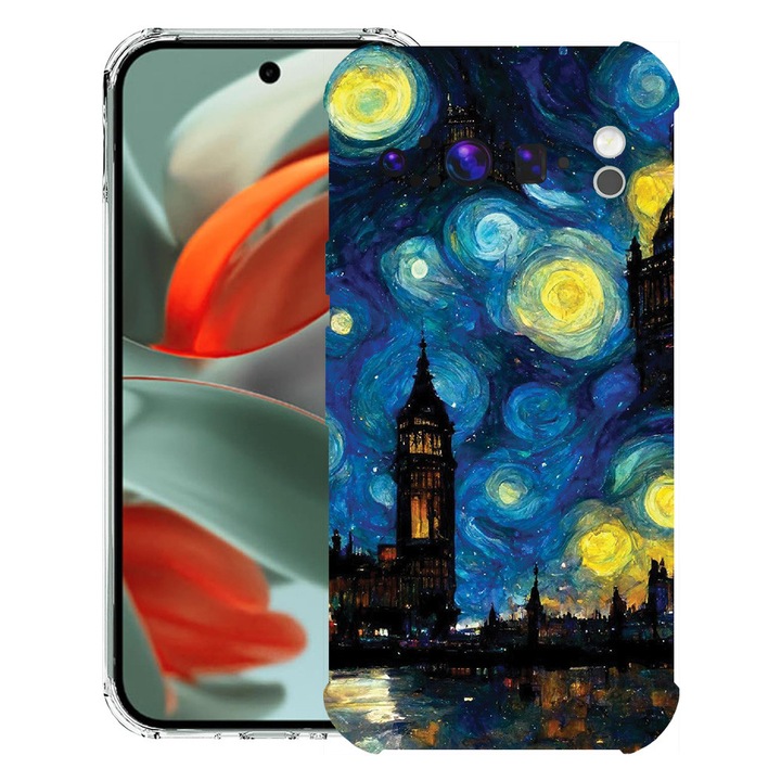 BestCase® Husa pentru Google Pixel 9 Pro XL, Anti Shock 1.5MM, Starry Night, Protectie camera, ecran si colturi, 1946015 AS 1284