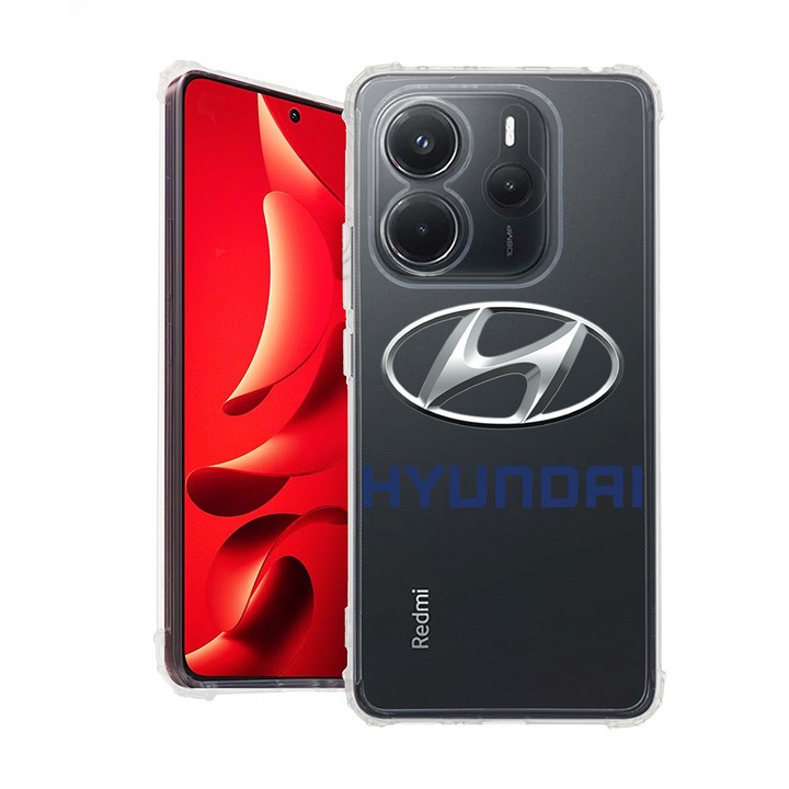 BestCase® Husa pentru Xiaomi Redmi Note 14 4G, Anti Shock 1.5MM, Hyundai, Protectie camera, ecran si colturi, 1938408 AS 1724