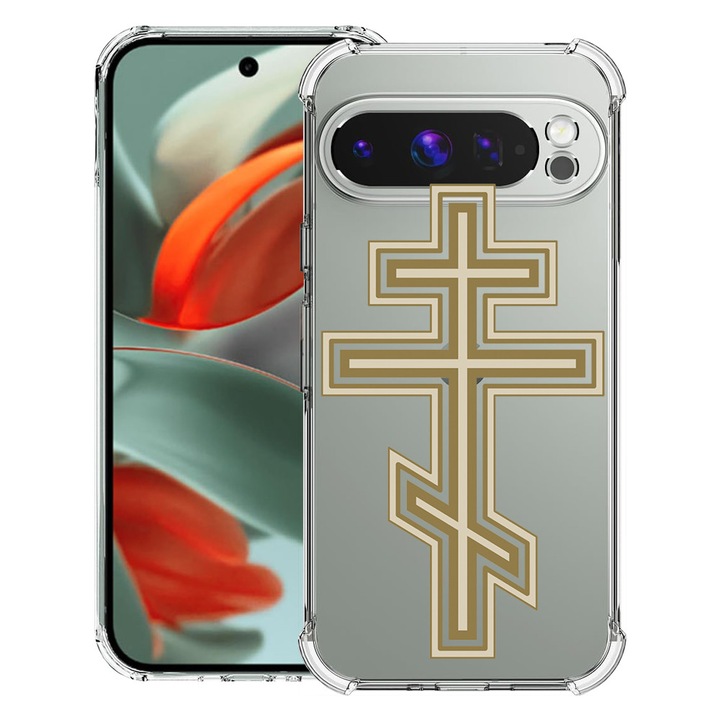 BestCase® Husa pentru Google Pixel 9 Pro XL, Anti Shock 1.5MM, Classic Cross, Protectie camera, ecran si colturi, 1946015 AS 1791