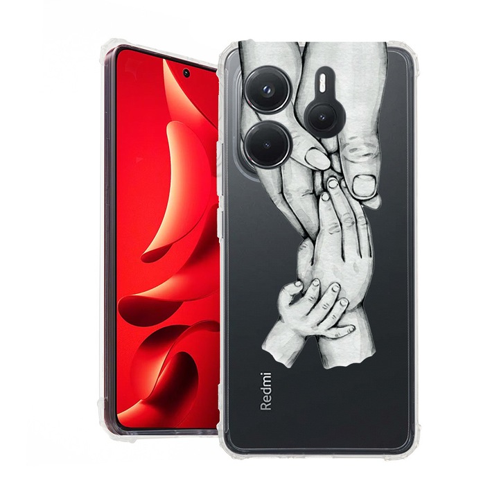 BestCase® Husa pentru Xiaomi Redmi Note 14 5G, Anti Shock 1.5MM, Family, Protectie camera, ecran si colturi, 1938401 AS 959