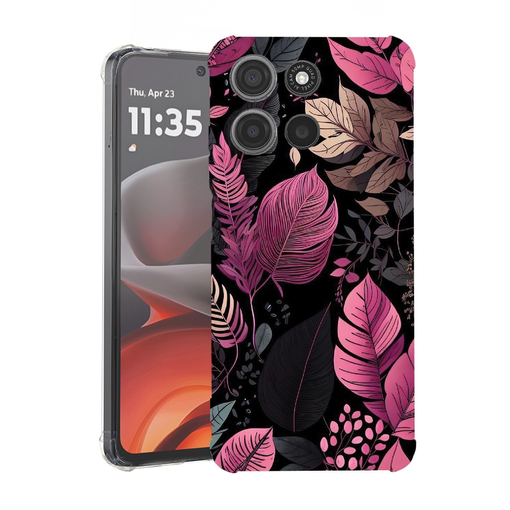 BestCase® Husa Anti Shock pentru Motorola Edge 60 Pro cu Design Rose Feathers, 2052054 AS 1163