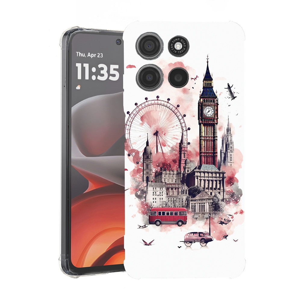 BestCase® Husa Anti Shock pentru Motorola Edge 60 Pro cu Design Visit London, 2052054 AS 1396