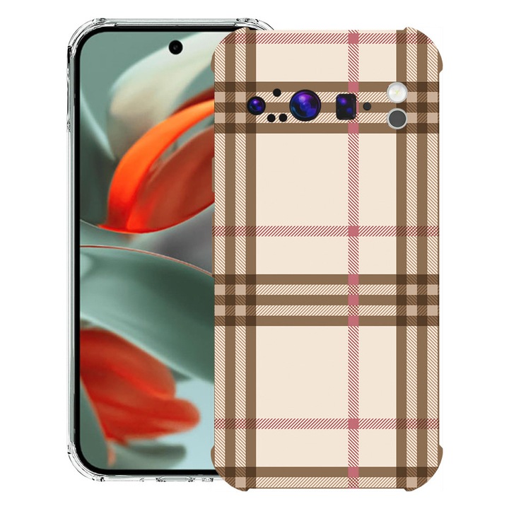 BestCase® Husa pentru Google Pixel 9 Pro XL, Anti Shock 1.5MM, Plaid, Protectie camera, ecran si colturi, 1946015 AS 903
