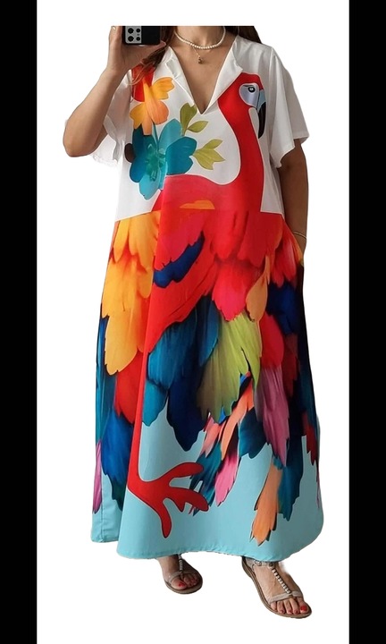 Rochie colorata, eleganta, masura universala