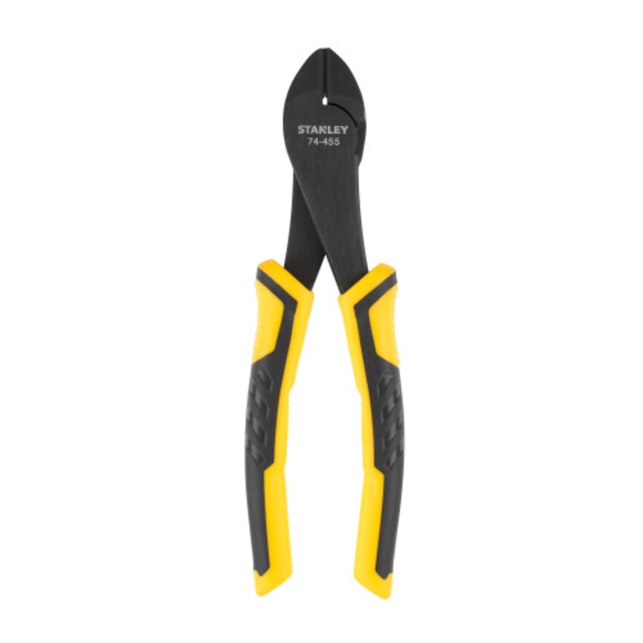 Cleste pentru taiere pe diagonala Stanley DYNAGRIP, maner ergonomic antialunecare, lungime 180 mm