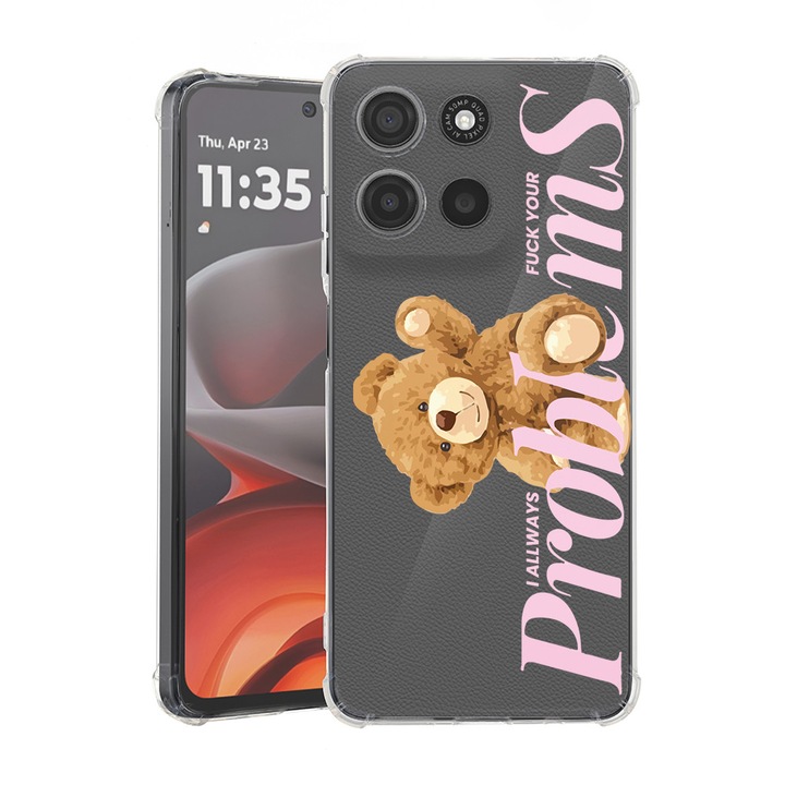 BestCase® Устойчив на удар калъф за Motorola Edge 60 / Edge 60 Fusion с дизайн "Мече Теди" - Your Problems, 2052055 AS 1462