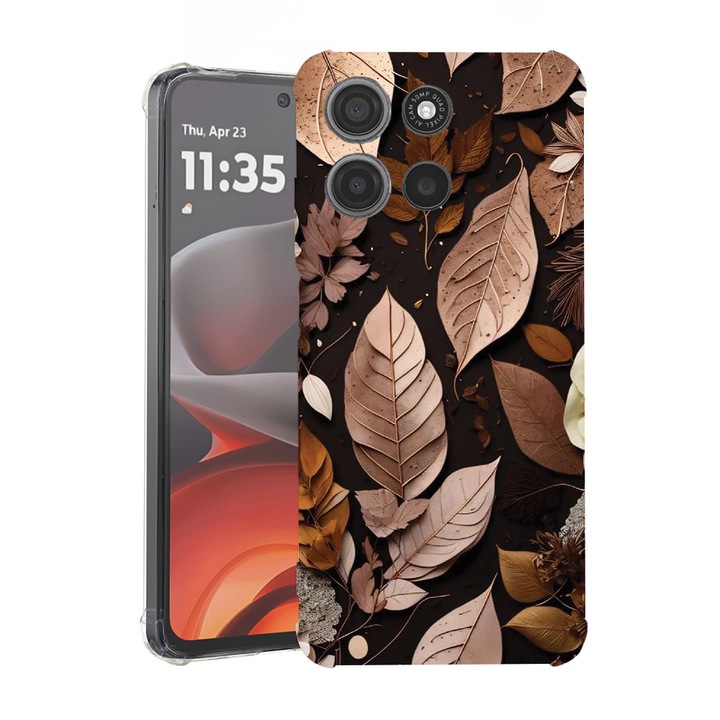 BestCase® Husa Anti Shock pentru Motorola Moto G86 cu Design Autumn Feathers, 2052061 AS 1161