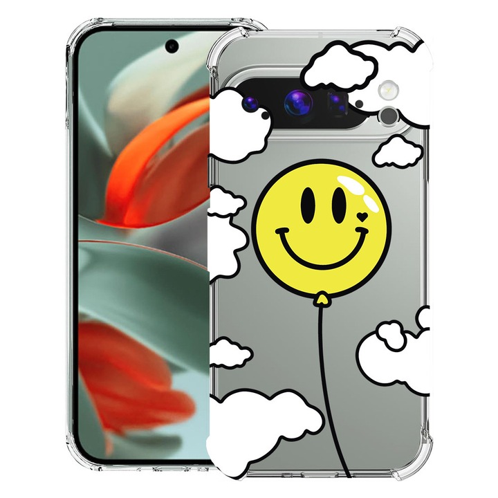 BestCase® Husa pentru Google Pixel 9 Pro XL, Anti Shock 1.5MM, Balloon Smiley, Protectie camera, ecran si colturi, 1946015 AS 957