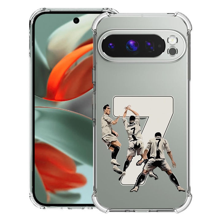 BestCase® Husa Anti Shock 1.5mm Compatibil cu Google Pixel 10 Pro / Pixel 10, cu Design Football Player, Reinforced 4 Corners, 3119593 AS 1469