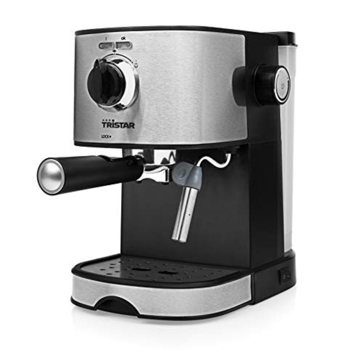 Espressor automat Princess, 1500W, otel inoxidabil, negru, 1l