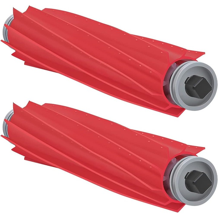 Set 2 perii de schimb din cauciuc pentru aspirator robot Roborock S7/S7 Plus/S7 MaxV/Q7 Max/Q7 Max Plus, 19.5x3.5cm