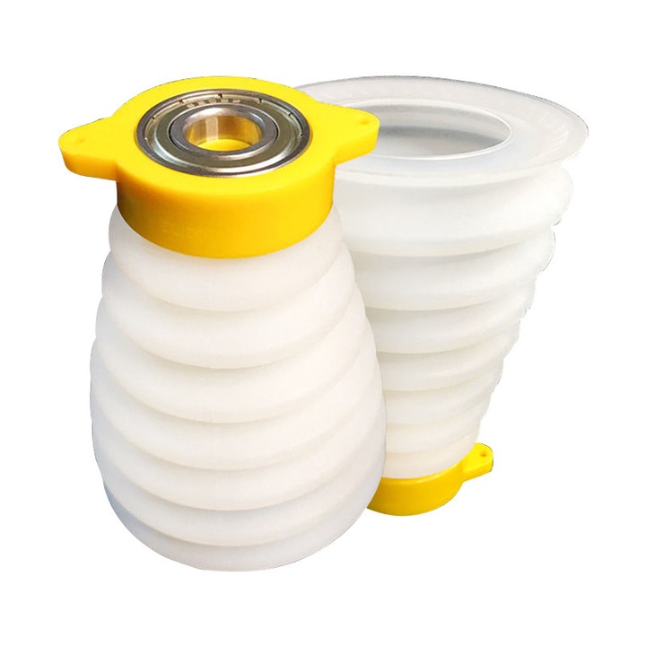 Capac de praf pentru burghiu, 150mm, design cu rulment, 88x116mm