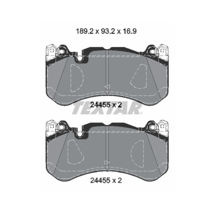 Fékbetét készlet, tárcsafék TEXTAR 2445503