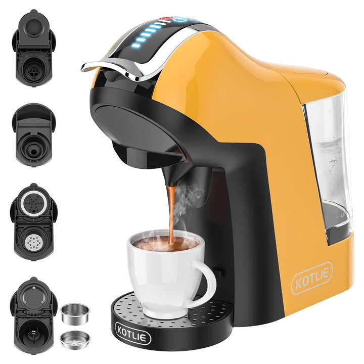 Aparat de cafea espresso KOTLIE EM-308A, multifunctional, manual, 1500 W, 1 l