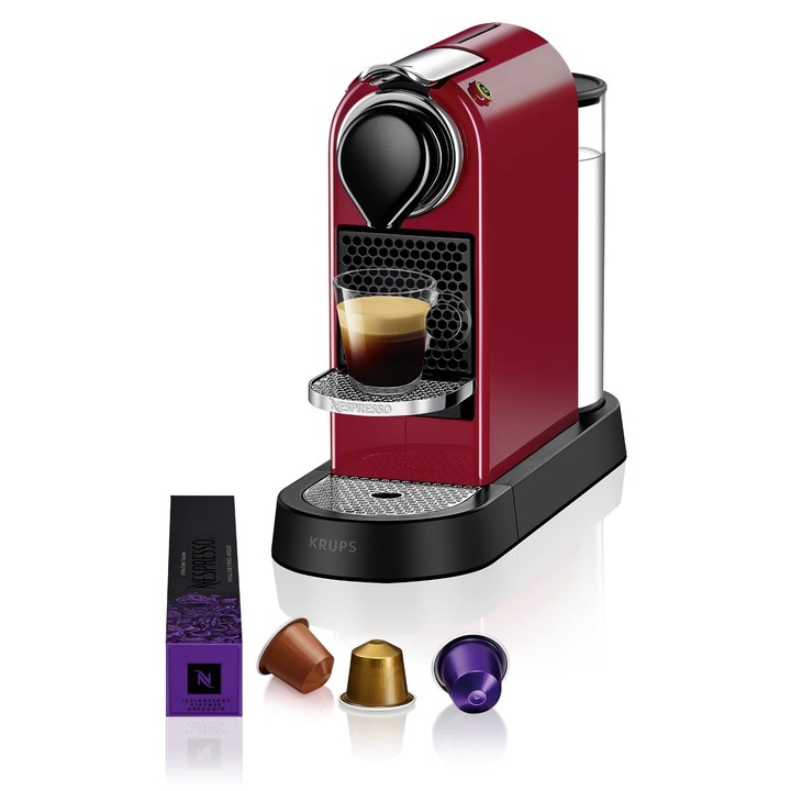 Espressor Nespresso XN7415, automat, 1500W, 1l, roșu