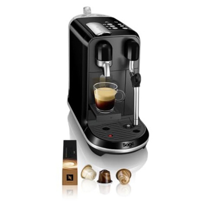 Кафе машина Sage Nespresso Creatista Uno от, SNE500BKS, лъскаво черно