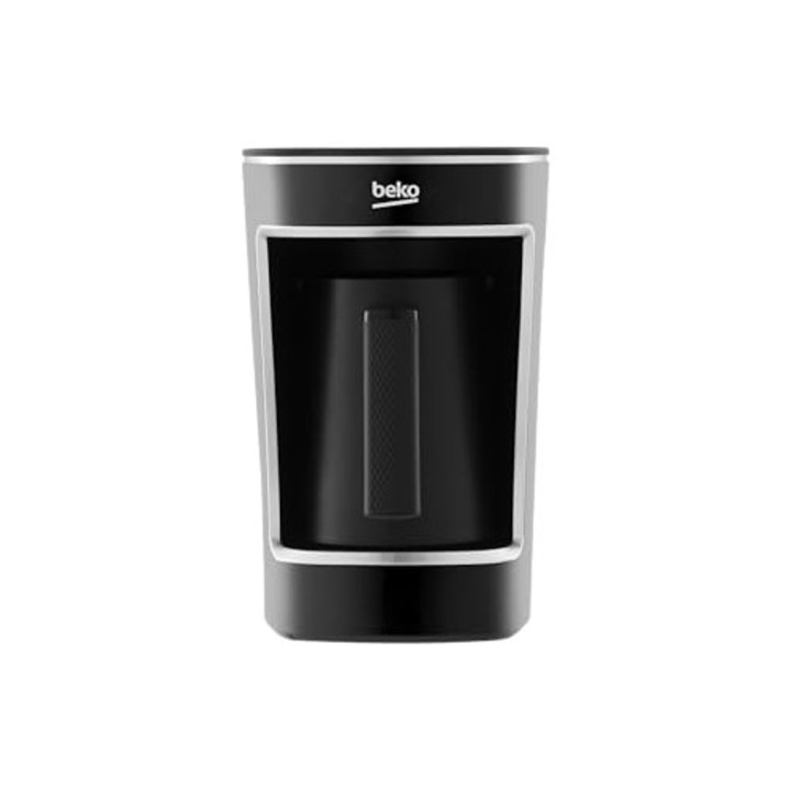 Aparat de cafea Beko TKM 2341 Mocha, pana la 5 cesti, Cooksense, cafea turceasca spumoasa, anti-varsare, operare cu o singura atingere, negru