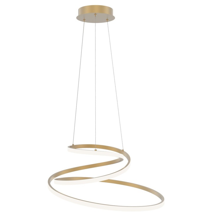 Висяща лампа LORILA, златиста, LED, 60 см, 3300 лм, за таванен монтаж