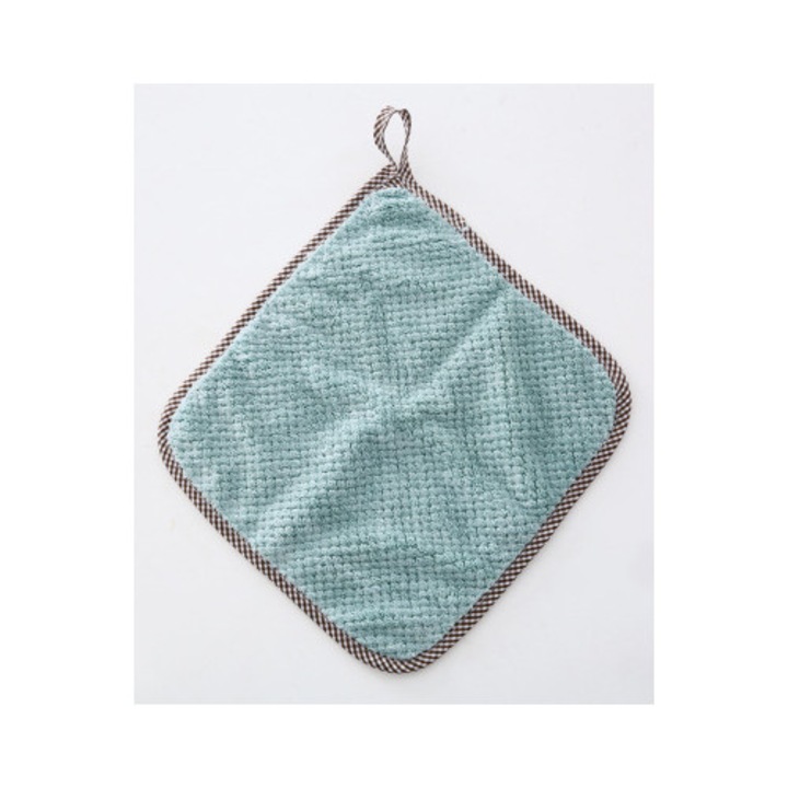 Set 10 prosoape de bucatarie, reutilizabile, ecologice, absorbante, verde, 25x27.5cm