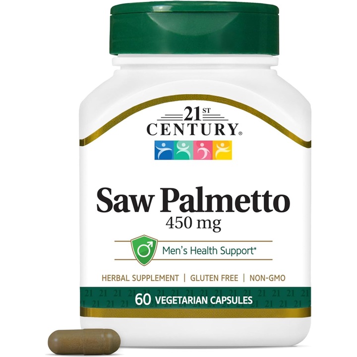 Supliment alimentar, 21st Century, Saw Palmetto- 450 mg - 60 caps