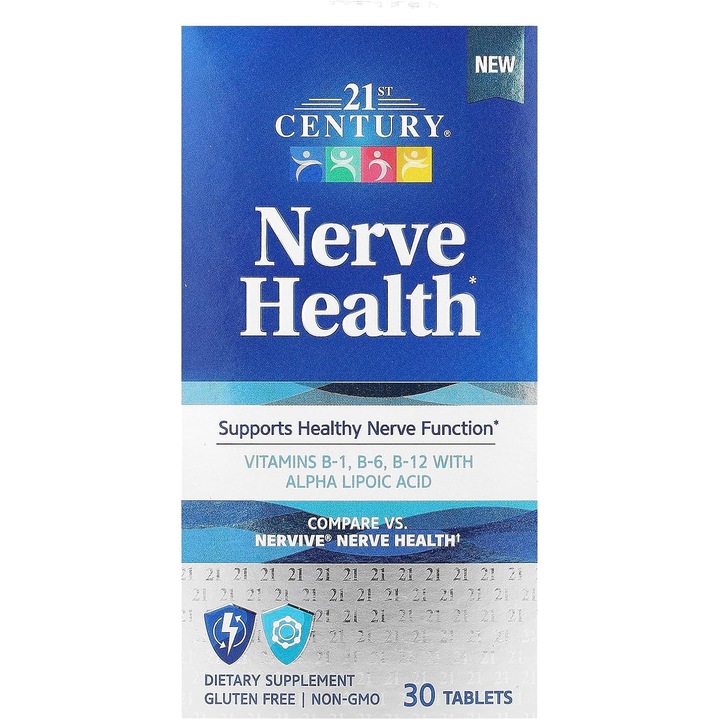 Supliment alimentar, 21st Century, Sanatatea nervilor, - 30 tabs