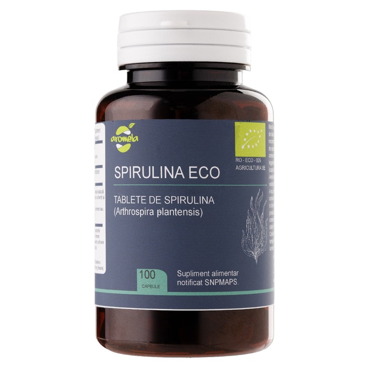 Tablete eco spirulina, 100 capsule