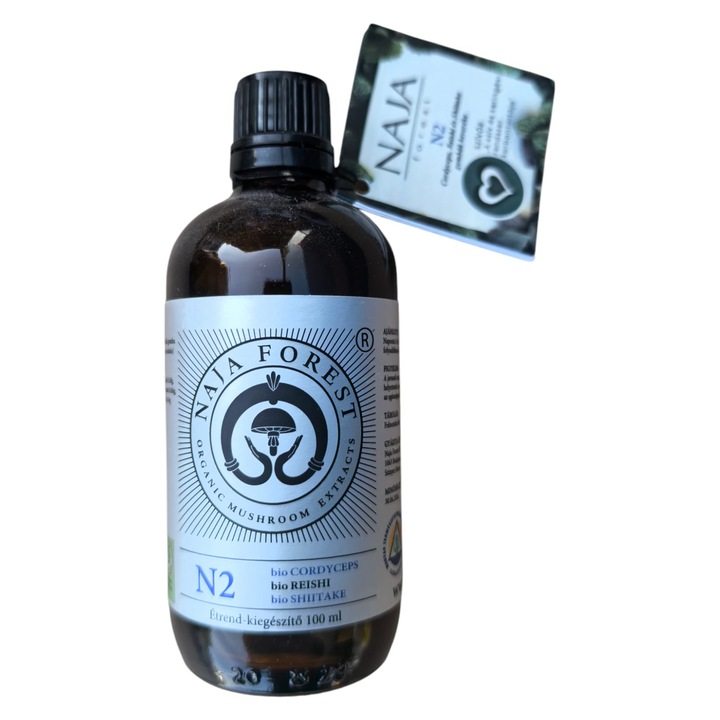 Amestec de ciuperci Cordyceps, Reishi si Shiitake- INIMA „Intretinerea sistemului cardiac si circulator” N2 Naja Forest 100ml