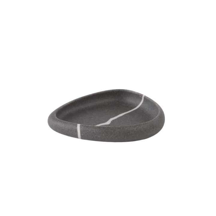 Szappantartó Inter Ceramic Kobeya ICCA 52359, Poligyanta, Szürke