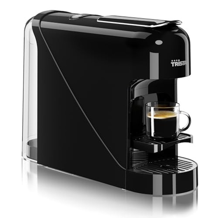 Aparat de cafea cu capsule Tristar - Compatibil cu capsule Nespresso - Tava de picurare detasabila - Rezervor de apa detasabil, spatios de 900 ml - presiune 20 bar - 1400 W - CM-2300