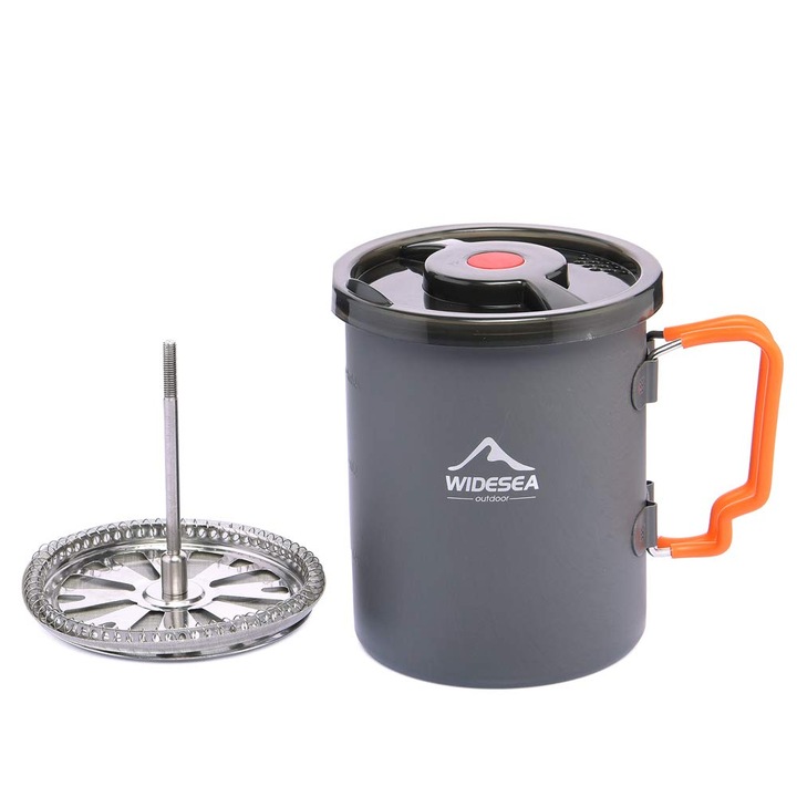 aparat de cafea widesea camping cu cafetiera French Press 750 ml