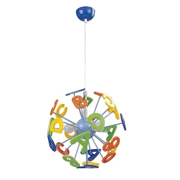 Pendul Rabalux ABC, E14, 3x40W, Multicolor