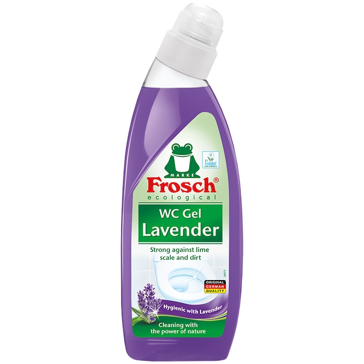 Detergent gel Frosch pentru vasul toaletei, Levantica, 750ml