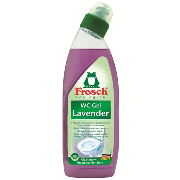 Detergent gel Frosch pentru vasul toaletei, Levantica, 750ml
