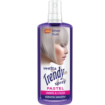 Spray colorant Venita Trendy Pastel 11 silver dust Spray colorant Venita Trendy Pastel 11 silver dust