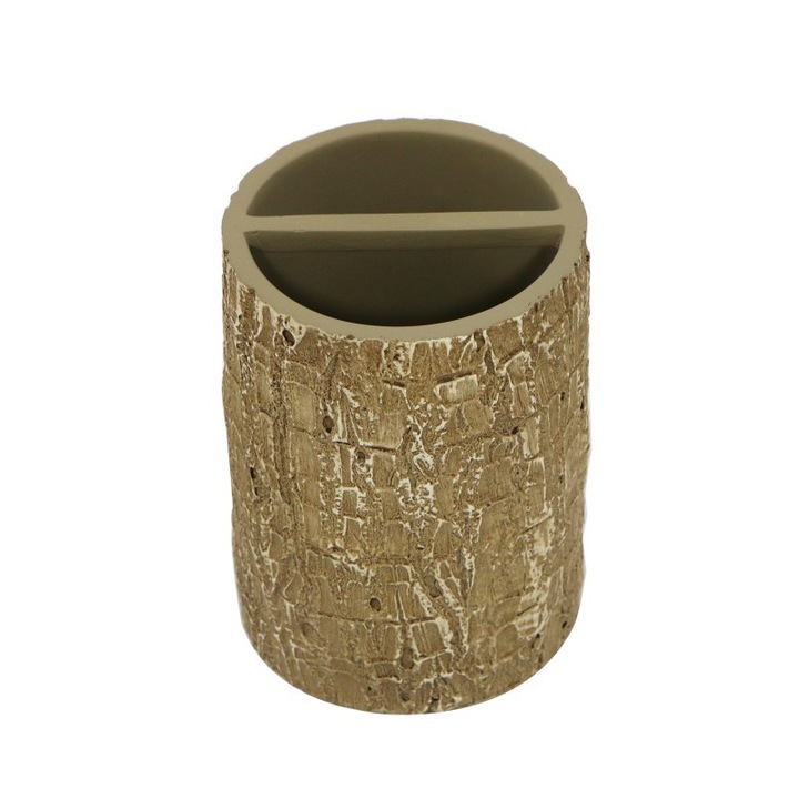 Fogkefetartó Inter Ceramic Estel ICCA 62458-1, polirezin, barna