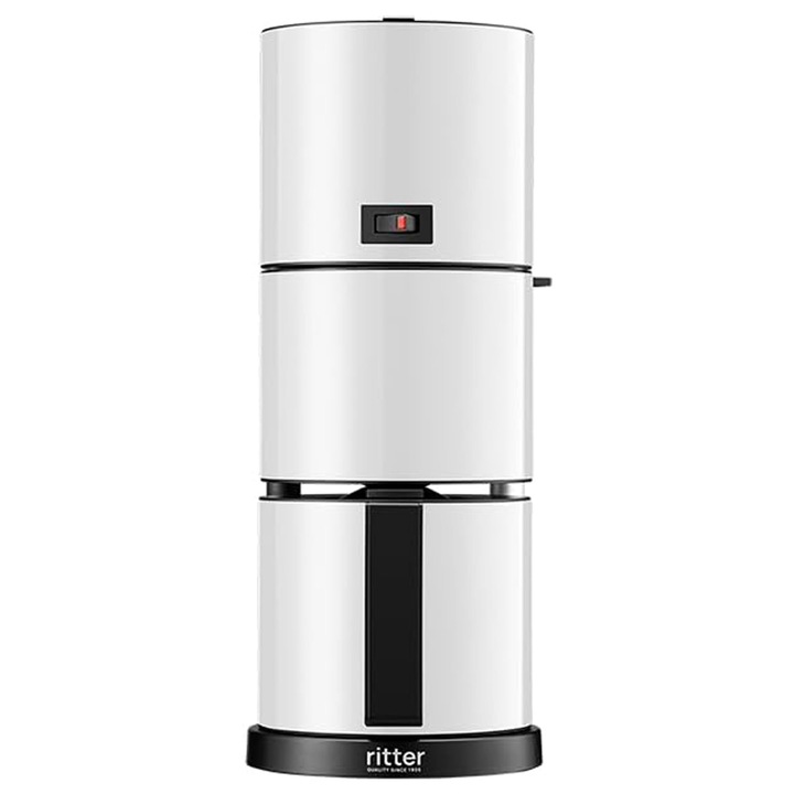 Aparat de cafea ritter pilona 5 cu filtru cu ulcior izolat si oprire automata, Fabricat in Germania, Alb