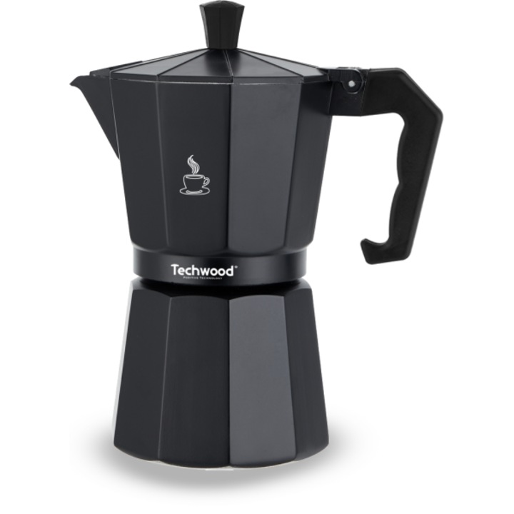 Кафеварка Moka за газов котлон Techwood TCA-012, всички видове топлоизточници