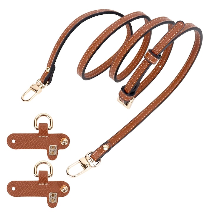 Set curele din piele ajustabile pentru geanta mini, 86-103cm