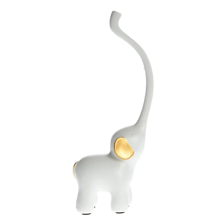 Statueta elefant alb 21 cm, Meli Melo Paris
