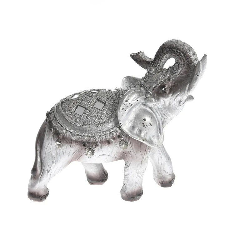 Statueta elefant argintiu 13 cm, Meli Melo Paris
