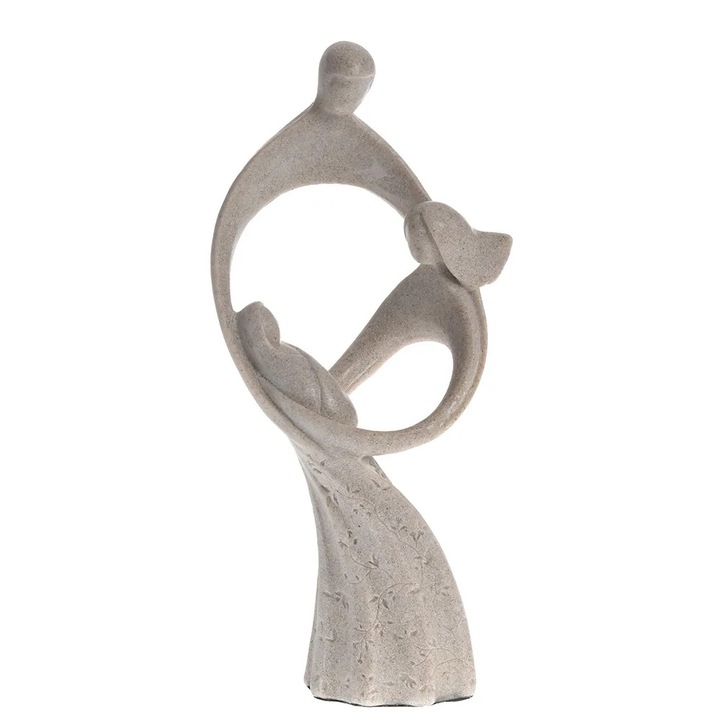 Statueta gri familie 30 cm, Meli Melo Paris