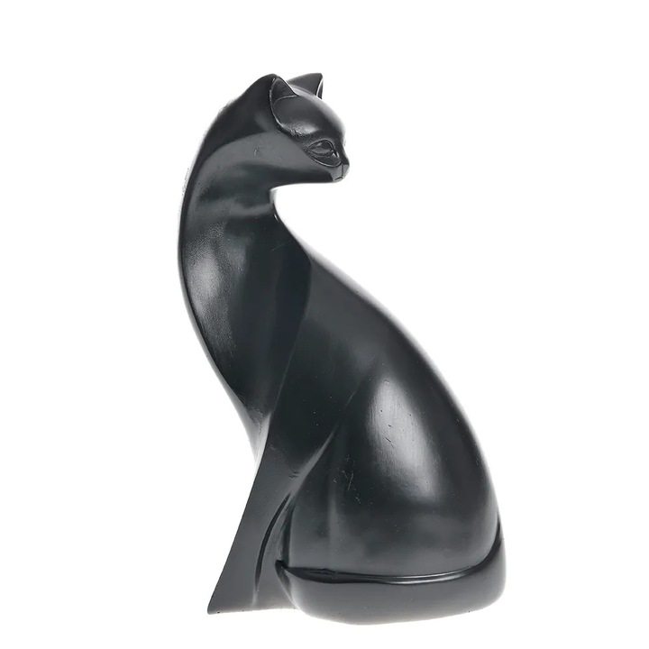 Statueta pisica neagra 18 cm, Meli Melo Paris
