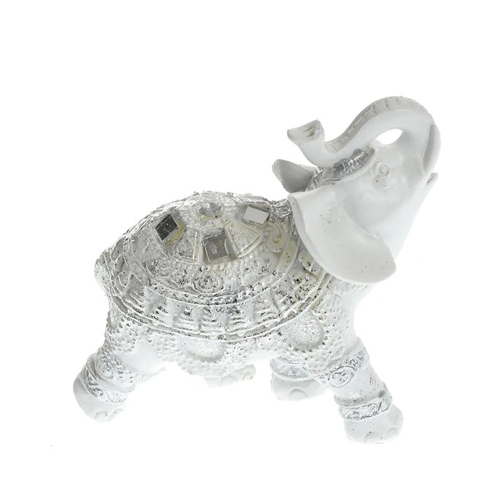 Statueta elefant argintiu 9 cm, Meli Melo Paris