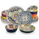 Set de masa 24 piese Vancasso SIMI, ceramica, stil Boho, multicolor, pentru 6 persoane