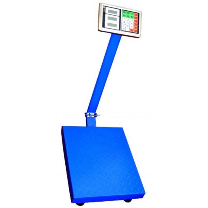 Cantar DRK, 300kg, Afisaj LCD, Structura metal, Albastru