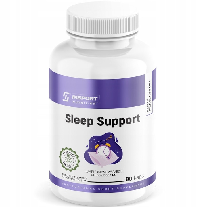 Étrend-kiegészítő, Melatonin + Valeriana + ASHWAGANDHA – 90 kapszula – Alvástámogatás, Stressz, Relaxáció, INSPORT