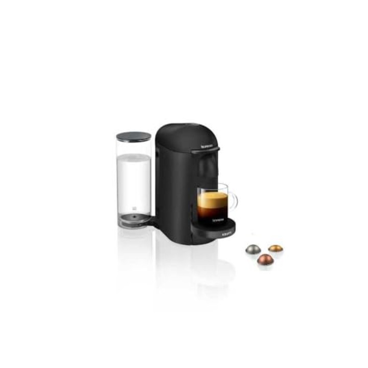 Krups YY2778FD Aparat cu capsule Nespresso Vertuo pentru espresso sau cafea, de la 40 ml la 410 ml, mat negru titan