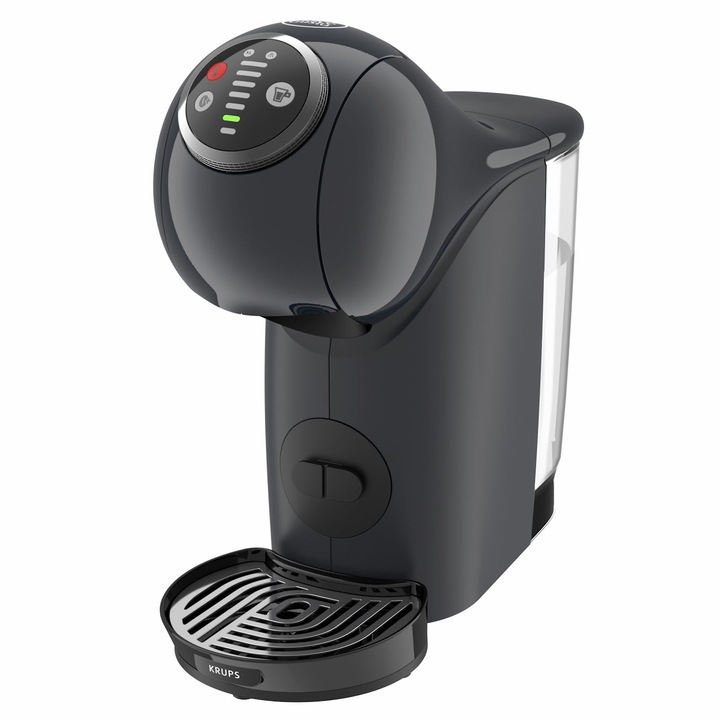 NESCAFÉ Dolce Gusto Genio S Plus by KRUPS, kapszula kávéfőző, Espresso Boost, hőmérséklet-választás, hideg és meleg italok, 15 bar szivattyúnyomás, 0,8 literes víztartály, 1500 watt, Cosmic Grey, KP340B